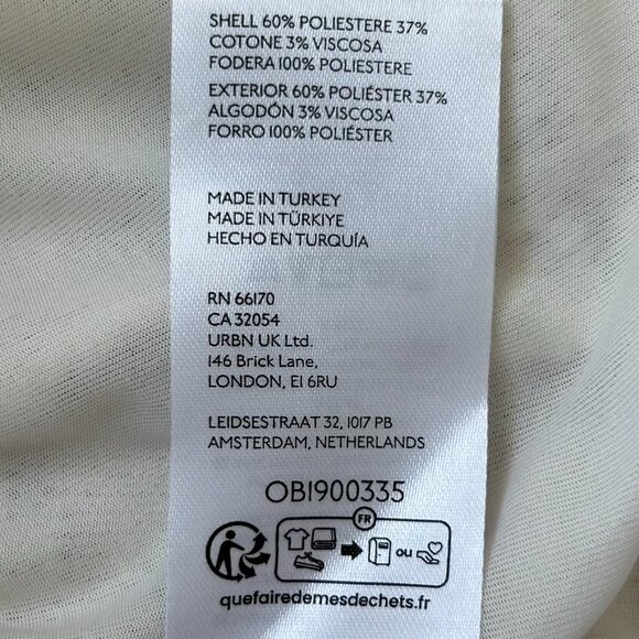 Anthropologie Sleeveless Textured Knit Shift Dress White Ivory Lace Pattern S - Picture 10 of 13